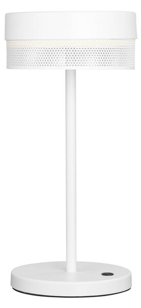 HELL Mesh lampada LED tavolo batteria 30 cm, bianco