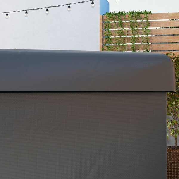Outsunny Copertura per mobili da giardino Telo protettivo per mobili outdoor, 215 cm x 155 cm x 150 cm, Grigio scuro | Aosom Italy