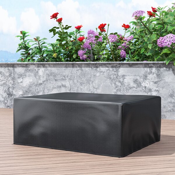 Outsunny Copertura per mobili da giardino Invernale Impermeabile Anti-UV Telo Coprimobili 235 x 190 x 90cm Nero | Aosom Italy