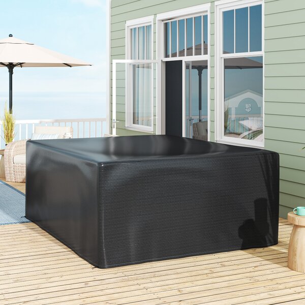 Outsunny Copertura per mobili da giardino Invernale Impermeabile Anti-UV Telo Coprimobili 235 x 190 x 90cm Nero | Aosom Italy
