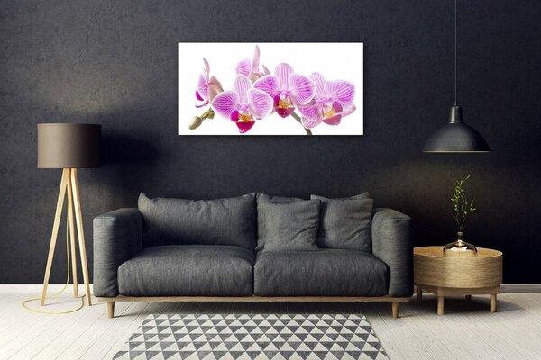 Quadro in vetro Fiori Pianta naturale 100x50 cm 2 appendini