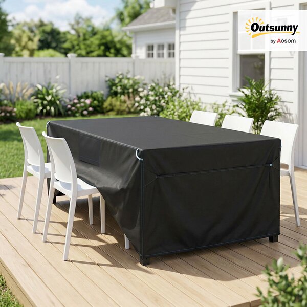 Outsunny Copertura mobili giardino impermeabile Oxford 420D, 180x120x74 cm, Nero | Aosom Italy