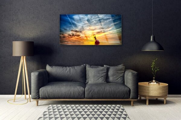 Quadro vetro Grafica astratta 100x50 cm 2 appendini