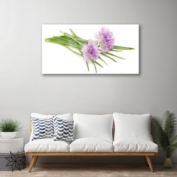 Quadro su vetro Fiori Pianta naturale 100x50 cm 2 appendini