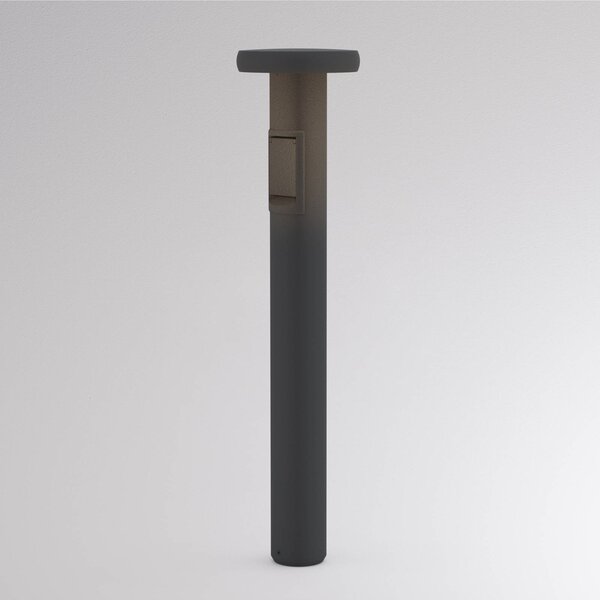 Molto Luce Lampione a LED CIRC, accensione/spegnimento, presa antracite 82 cm IP65 CIRC, Nero, Alluminio, Moderno