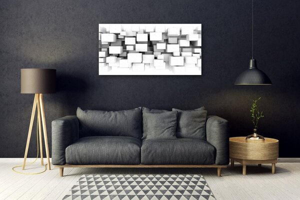 Quadro in vetro Grafica astratta per la cucina 100x50 cm 2 appendini