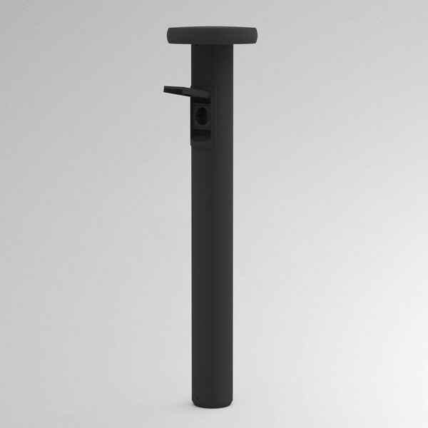Molto Luce Lampione a LED CIRC, accensione/spegnimento, presa antracite 82 cm IP65 CIRC, Nero, Alluminio, Moderno