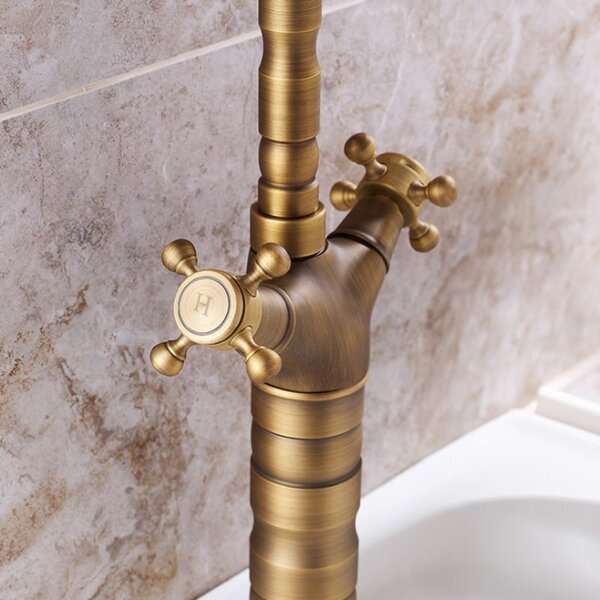 Rubinetto da cucina / da bagno Rea Rustico antique gold