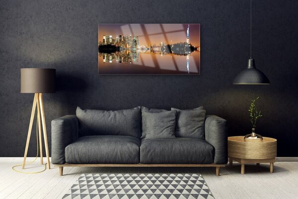 Quadro su vetro Grafica astratta 100x50 cm 2 appendini