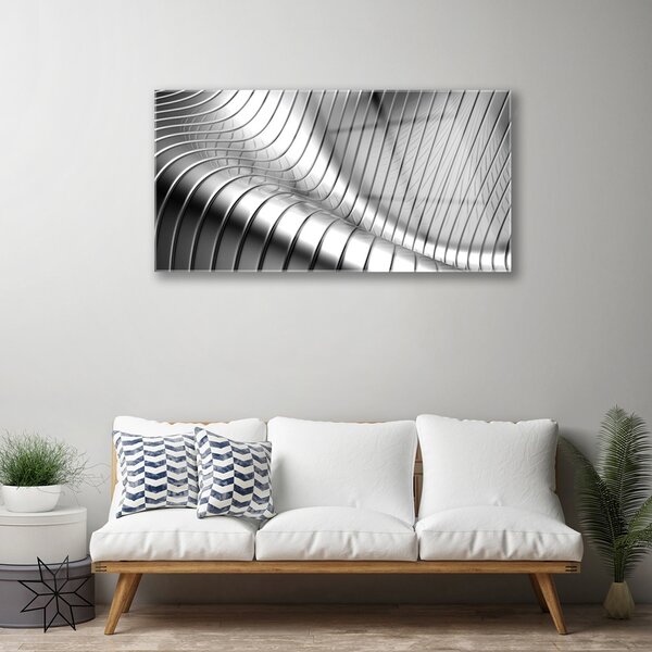 Quadro su vetro Grafica astratta 100x50 cm 2 appendini