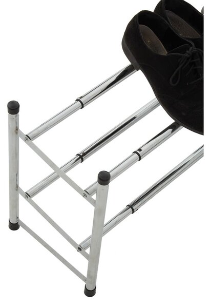 Scarpiera argentata in metallo allungabile – Premier Housewares