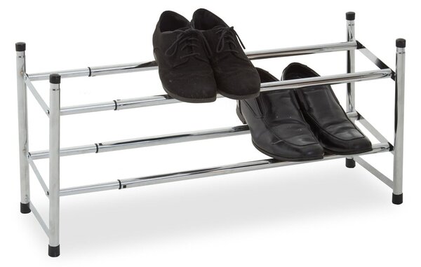 Scarpiera argentata in metallo allungabile – Premier Housewares
