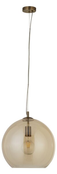 Sospensione Balls ambra e ottone antico 35 cm SearchLight