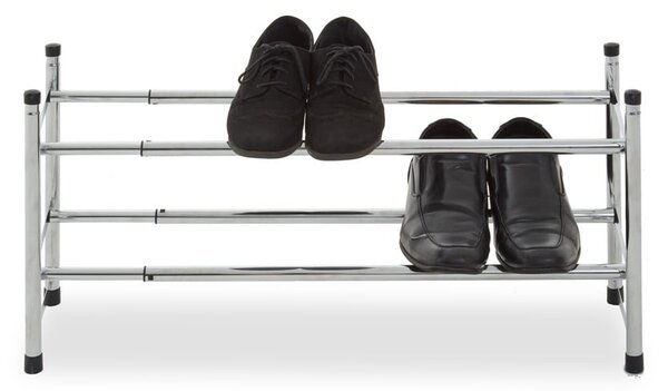 Scarpiera argentata in metallo allungabile – Premier Housewares