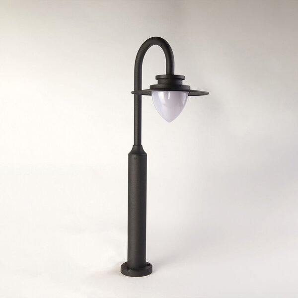 Lampione Vintage - Decò Texas Alluminio Grigio Policarbonato Led 9W 3000K