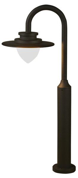Lampione Vintage - Decò Texas Alluminio Grigio Policarbonato Led 9W 3000K