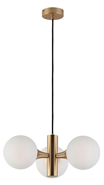 Lampadario sospeso a cavo GLOBE 3xE14/7W/230V dorato