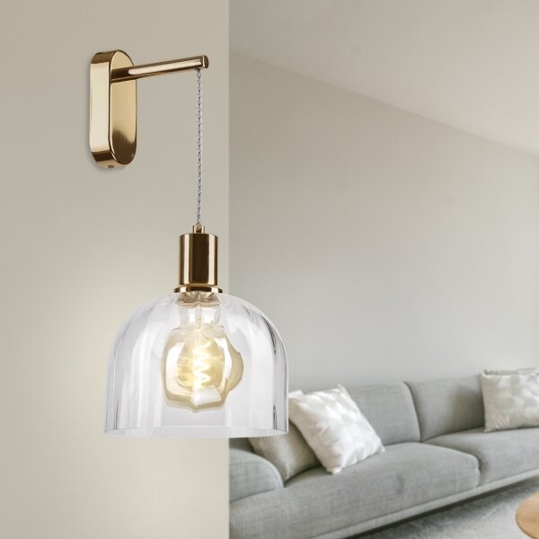 Lampada da parete VIVE 1xE27/15W/230V dorata