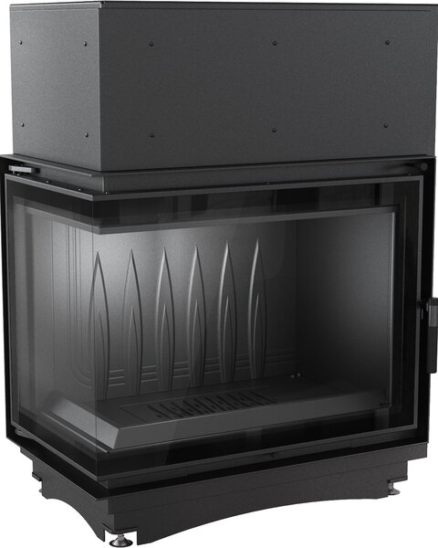 Caminetto in ghisa per legna AMELIA DECO sinistro 21 kW Ø 200