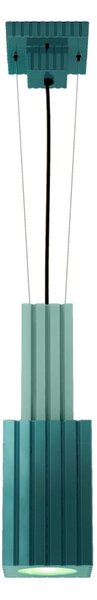 Sospensione Vintage Metra Ceramica Turchese E Verde Petrolio 1 Luce E27