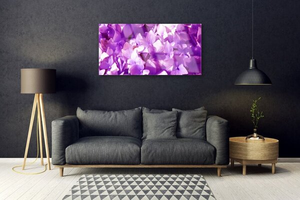 Quadro in vetro Fiori Pianta naturale 100x50 cm 2 appendini