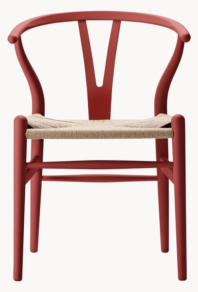 Sedia in legno con seduta intrecciata CH24 Wishbone Chair