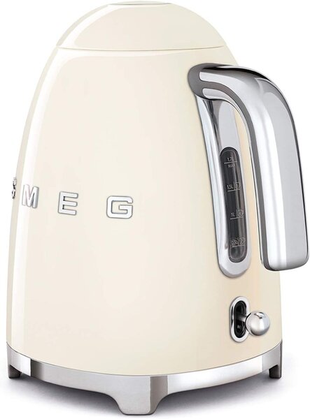 Smeg Bollitore Elettrico Acqua Capacit 1.7 Litri Spegnimento automatico Termostato regolabile colore Crema - KLF03CREU Serie Anni 50