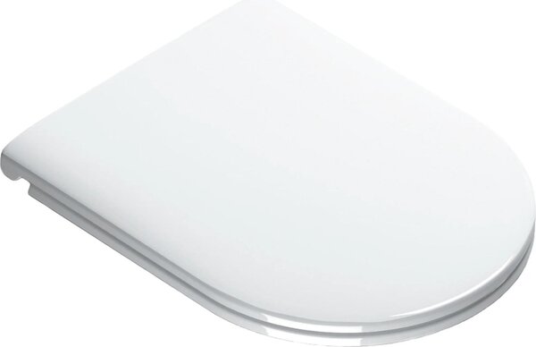 Sedile WC GSI con chiusura ammortizzata, rimovibile, bianco, 1 pz