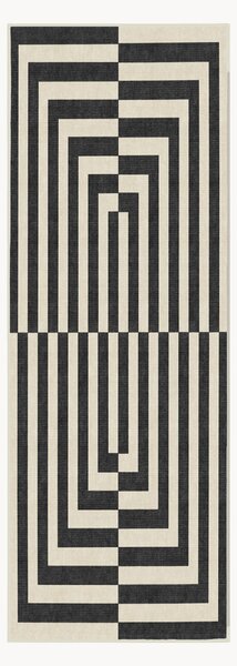 Passatoia a pelo corto lavabile Op Art by Jonathan Adler