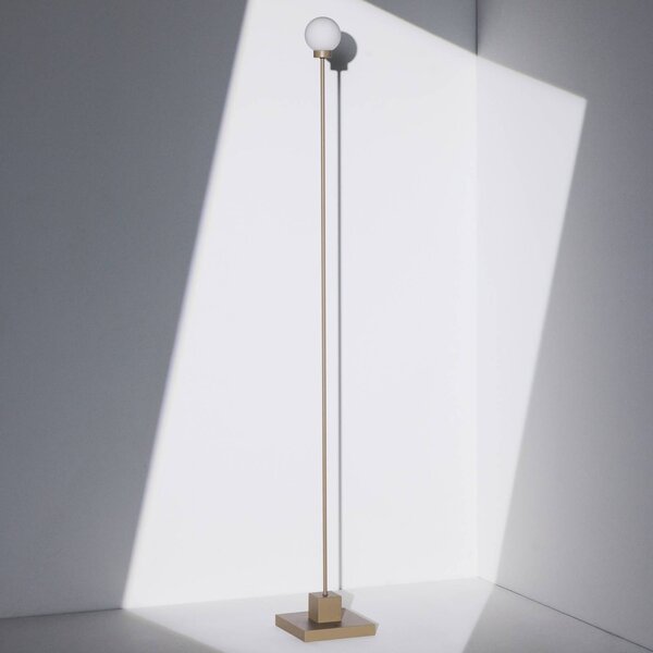 Northern Lampada da terra di design Snowball, dimmerabile, Alluminio / Grigio / Zincato, Soggiorno / Sala da pranzo, Metallo, Design, Lampada da terra