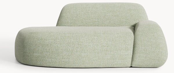 Divano 2 posti in bouclé con chaise longue Wolke