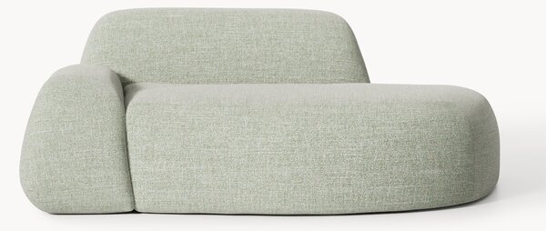 Divano 2 posti in bouclé con chaise longue Wolke