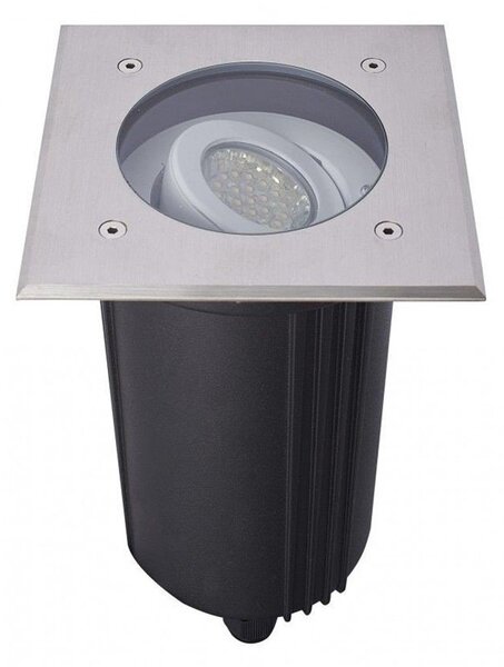 Lampada da incasso 15 cm mobile per lampadina GU10 argento IP67 SU-MA 6725 D