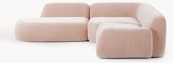 Divano angolare componibile 4 posti con chaise longue Wolke