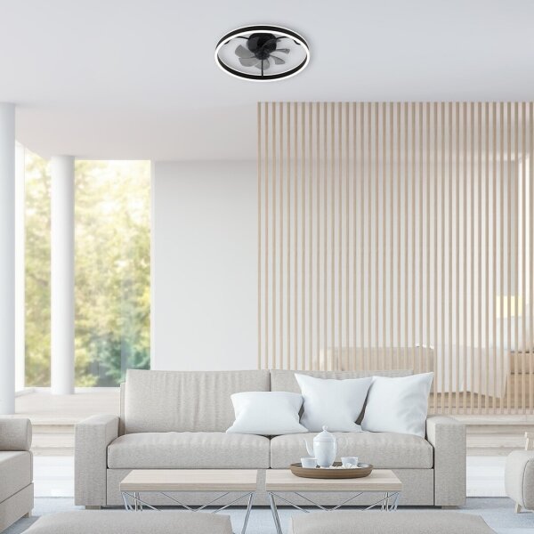 Rabalux 71337-LED Plafoniera dimmerabile con ventilatore FANFY 40W/230V 3000/4000/6000K+RC