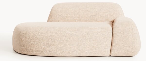 Divano 2 posti in bouclé con chaise longue Wolke