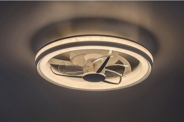 Rabalux 71335-LED Plafoniera dimmerabile con ventilatore FANRICIUS 40W/230V 3000/4000/6000K+RC