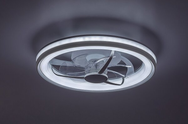 Rabalux 71335-LED Plafoniera dimmerabile con ventilatore FANRICIUS 40W/230V 3000/4000/6000K+RC