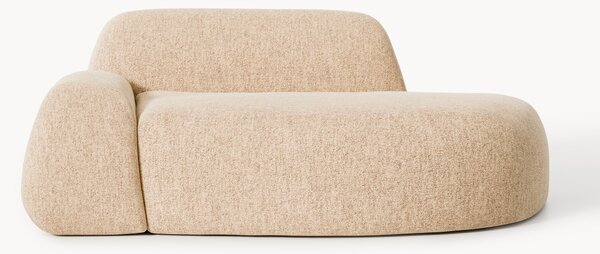 Divano 2 posti in bouclé con chaise longue Wolke