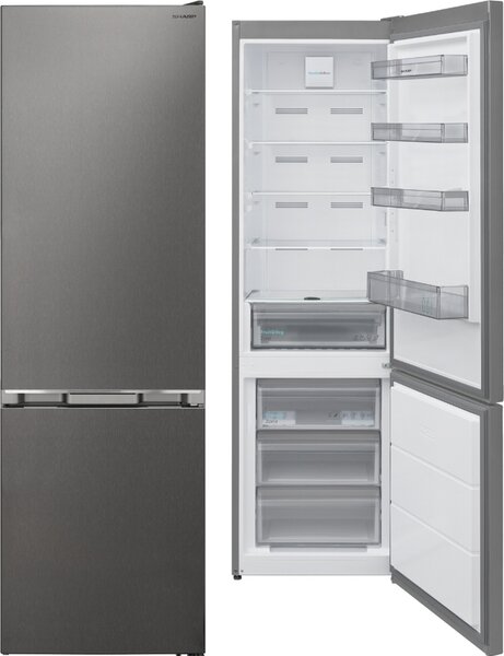 Sharp Frigorifero Combinato Capacit 367 Litri Classe E Raffreddamento No Frost colore Inox - SJ-FBA12DMXPE