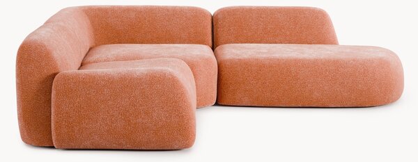 Divano angolare componibile 4 posti con chaise longue Wolke