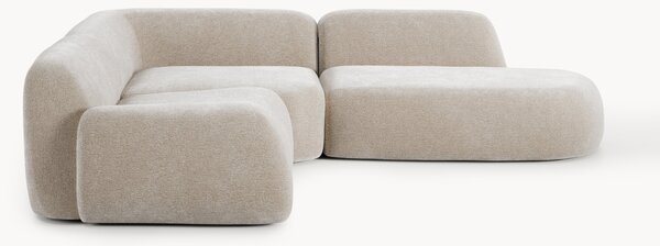 Divano angolare componibile 4 posti con chaise longue Wolke