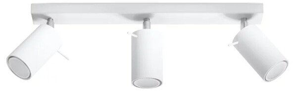 Applique da Soffitto 3xGU10 RING 3 Orientabile in Acciaio