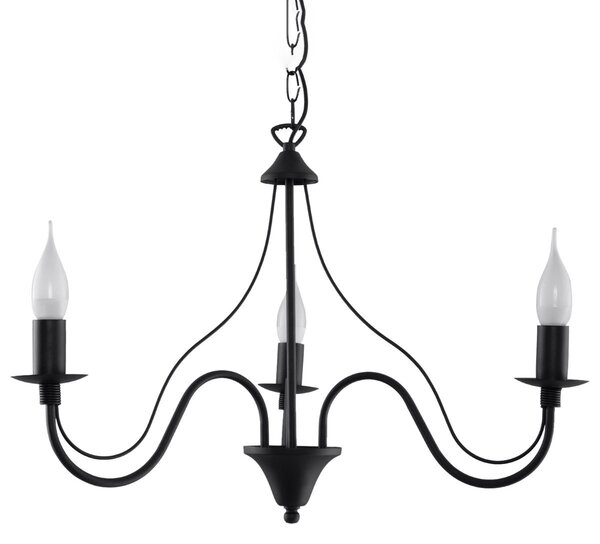 Lampadario a sospensione 3xE14 MINERWA 3 in acciaio
