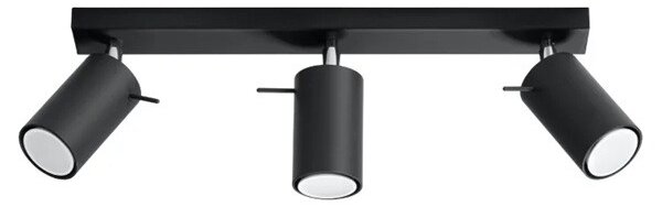 Applique da Soffitto 3xGU10 RING 3 Orientabile in Acciaio
