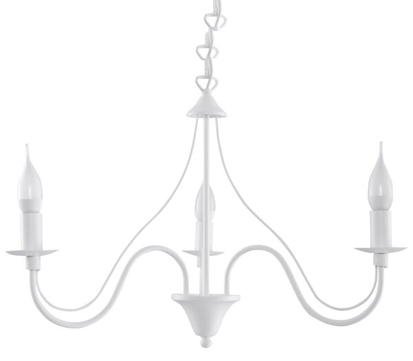 Lampadario a sospensione 3xE14 MINERWA 3 in acciaio