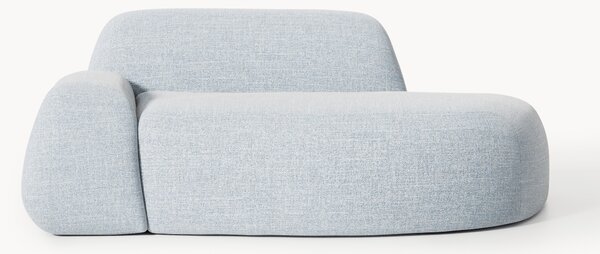 Divano 2 posti in bouclé con chaise longue Wolke