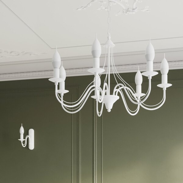 Lampadario a sospensione 7xE14 MINERWA 7 in acciaio