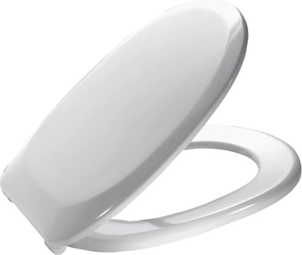 MKW Kadett Plus Sedile WC con coperchio Manhattan con cerniera metallica, 1 pz