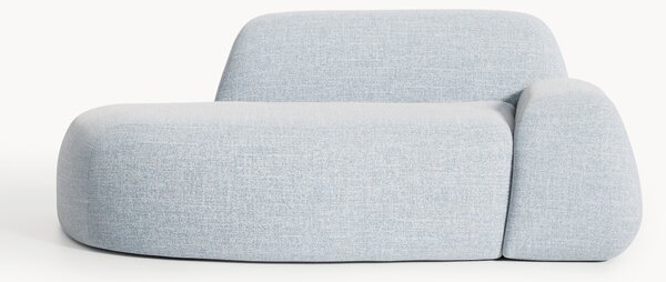 Divano 2 posti in bouclé con chaise longue Wolke
